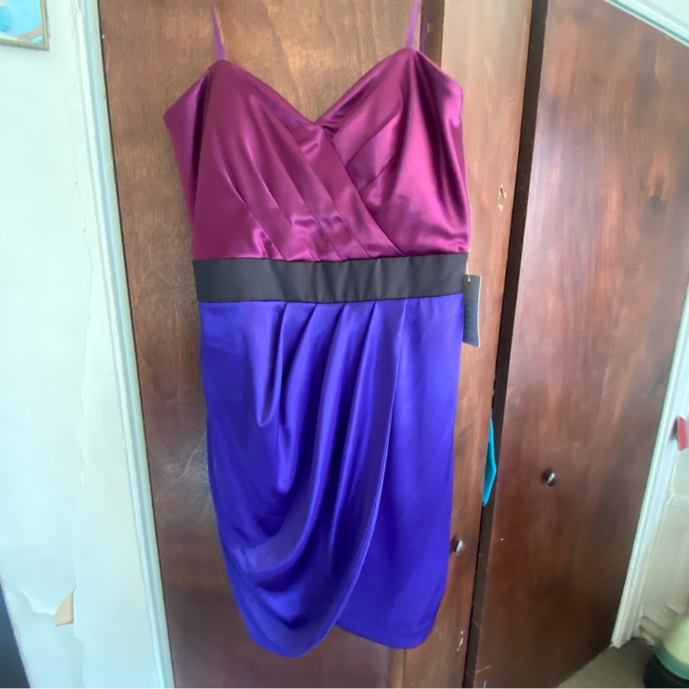 Elegant Purple and Pink Women's Dress